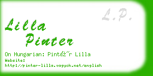 lilla pinter business card